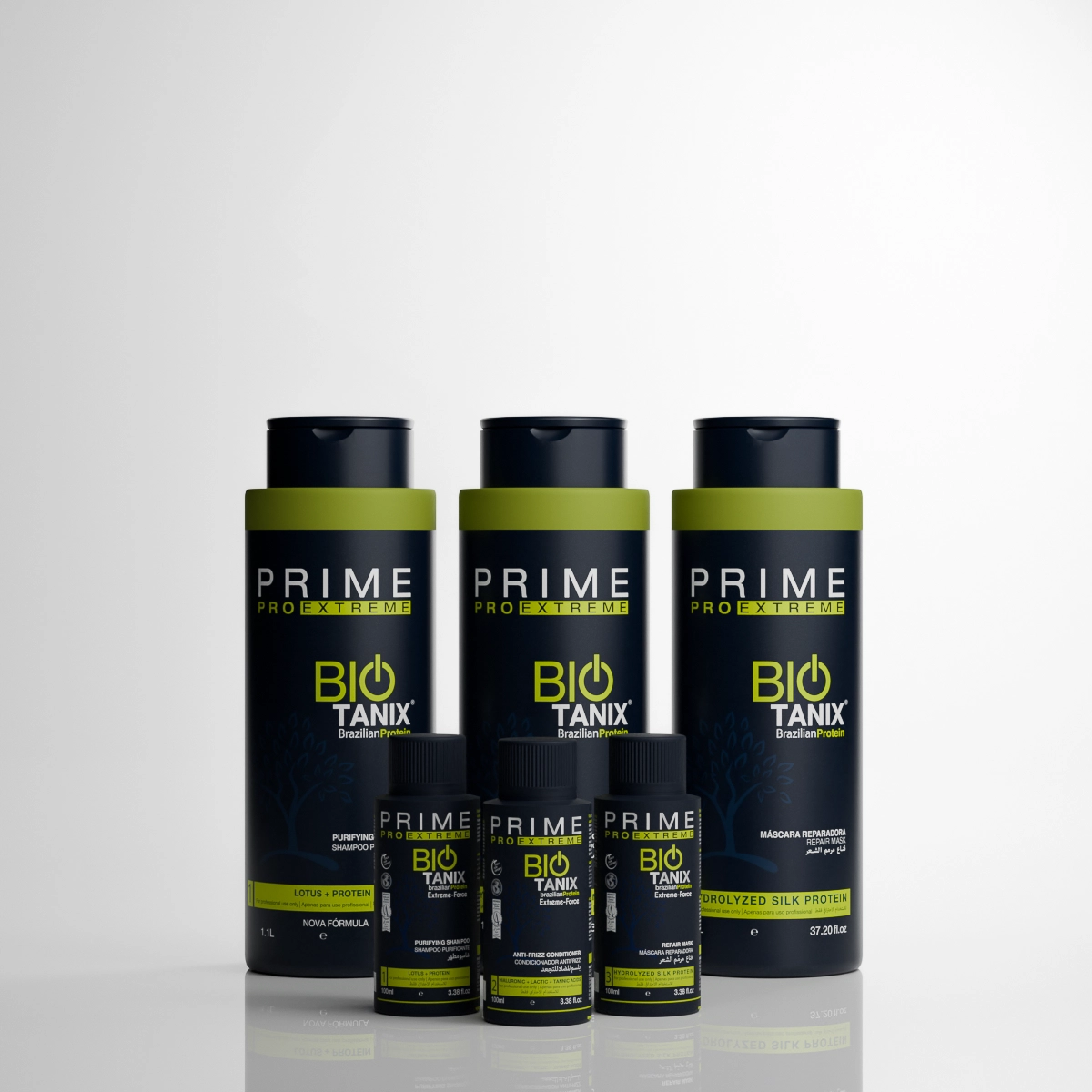 Prime Professional Bio Tanix Line haircare products for salon use